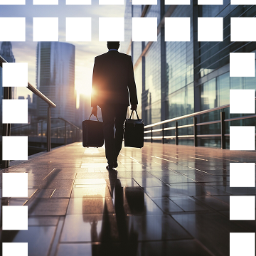 Professional working in modern office environment